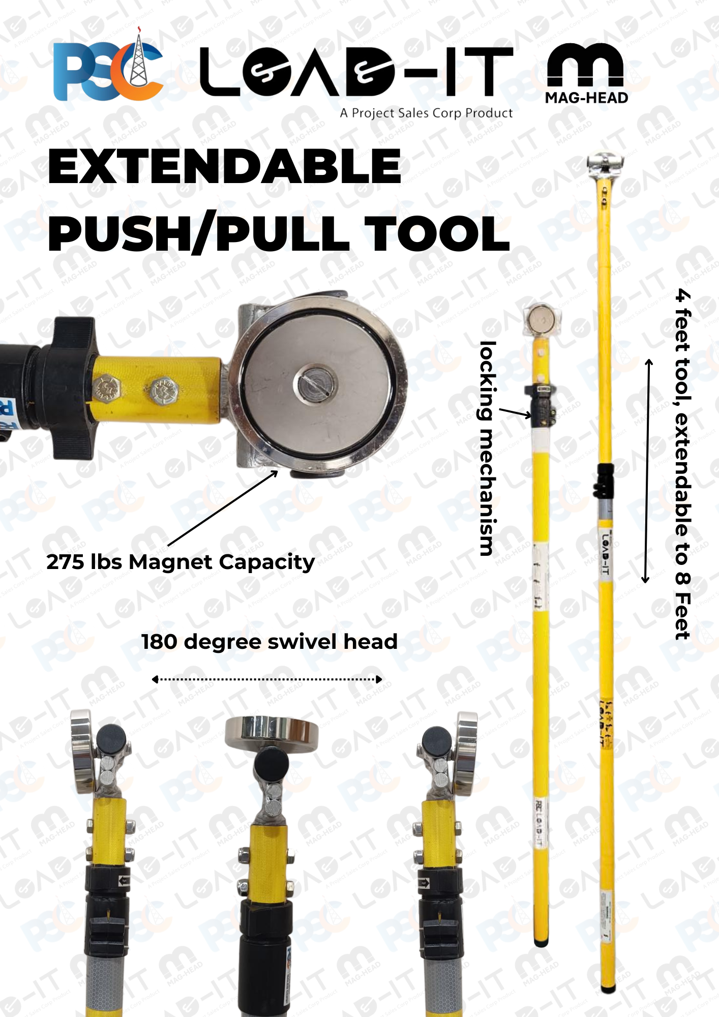 PSC Load-It MagHead Extendable Push Pull Tool