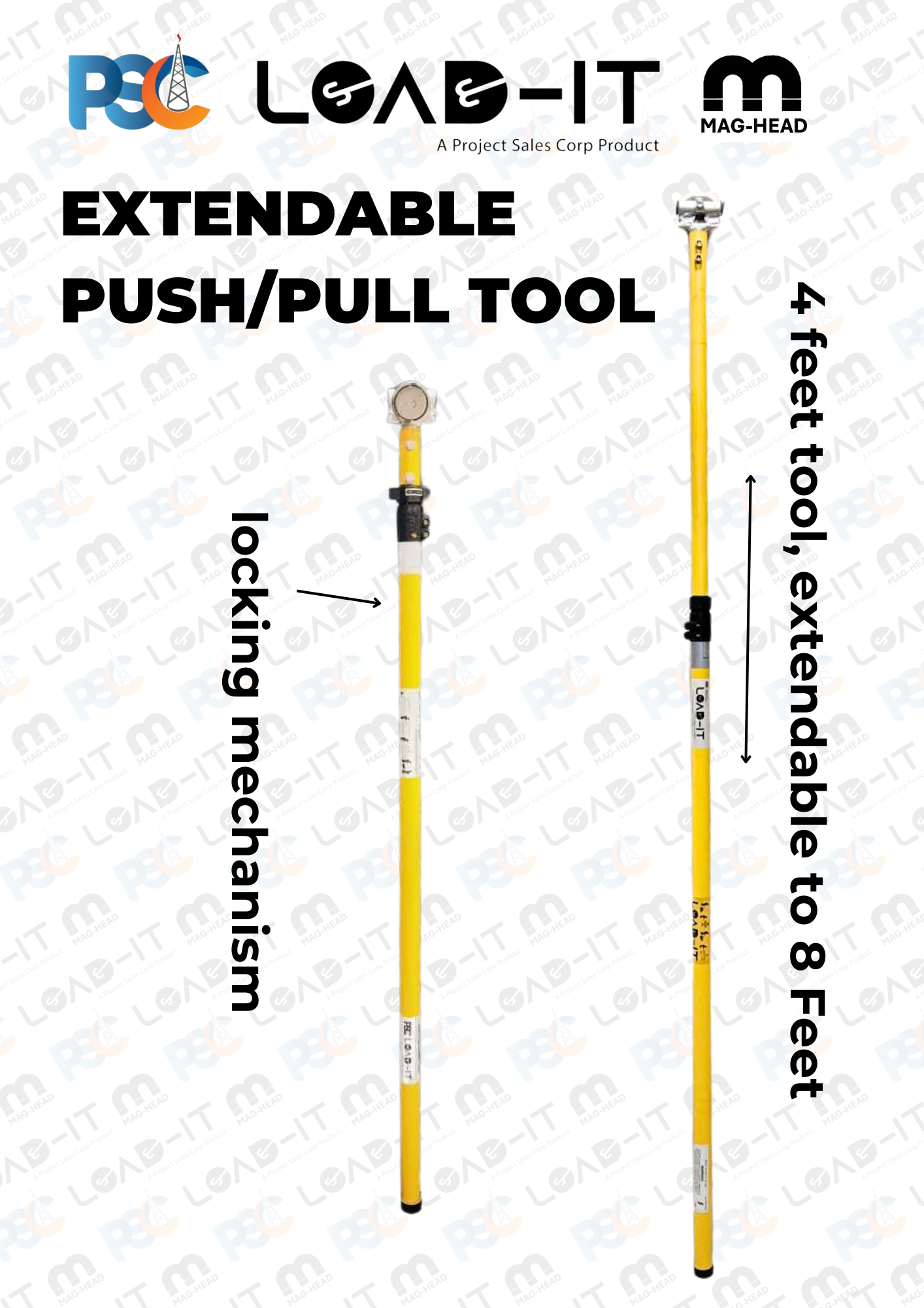 PSC Load-It MagHead Extendable Push Pull Tool