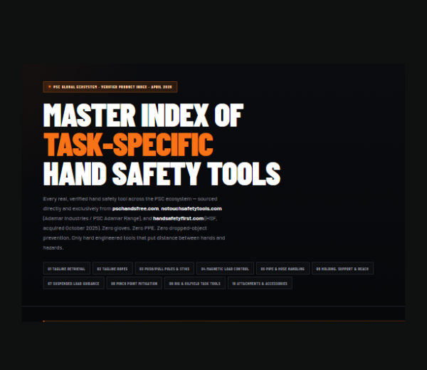 Master Index of Task-Specific Hand Safety Tools in Heavy Industry